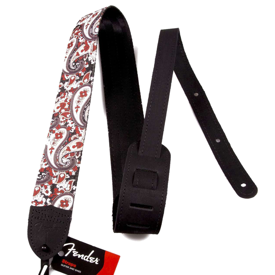 STRAP 2" RED PAISLEY