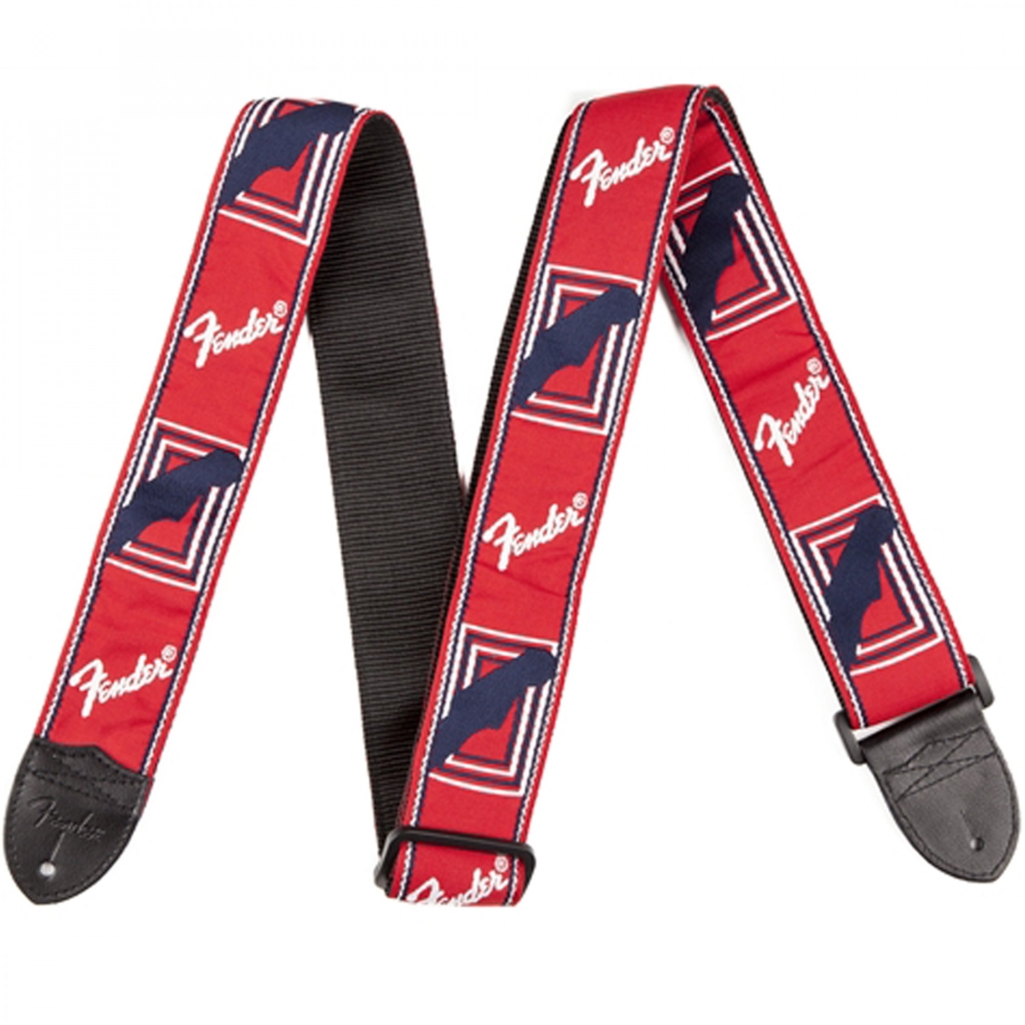 FENDER STRAP MONOGRAMMED RED