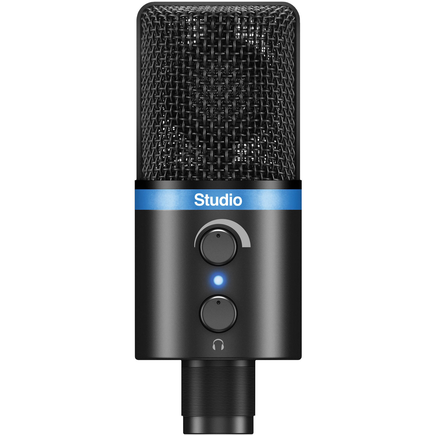 IK Multimedia iRig Mic Studio USB Condenser Microphone IK Multimedia iRig Mic Studio USB Condenser Microphone - Introducing iRig Mic Studio, IK Multimedia’s ultra-portable large-diaphragm digital condenser microphone for iPhone, iPad, iPod touch, Mac, PC and Android. It packs a 1” diameter condenser capsule into an ultra-compact enclosure that can be used to make professional-quality recordings anywhere. Great for musicians, vocalists, home producers, podcasters, broadcasters, voice-over artists and more, it puts the superior power of a large-diaphragm microphone into the palm of your hand.