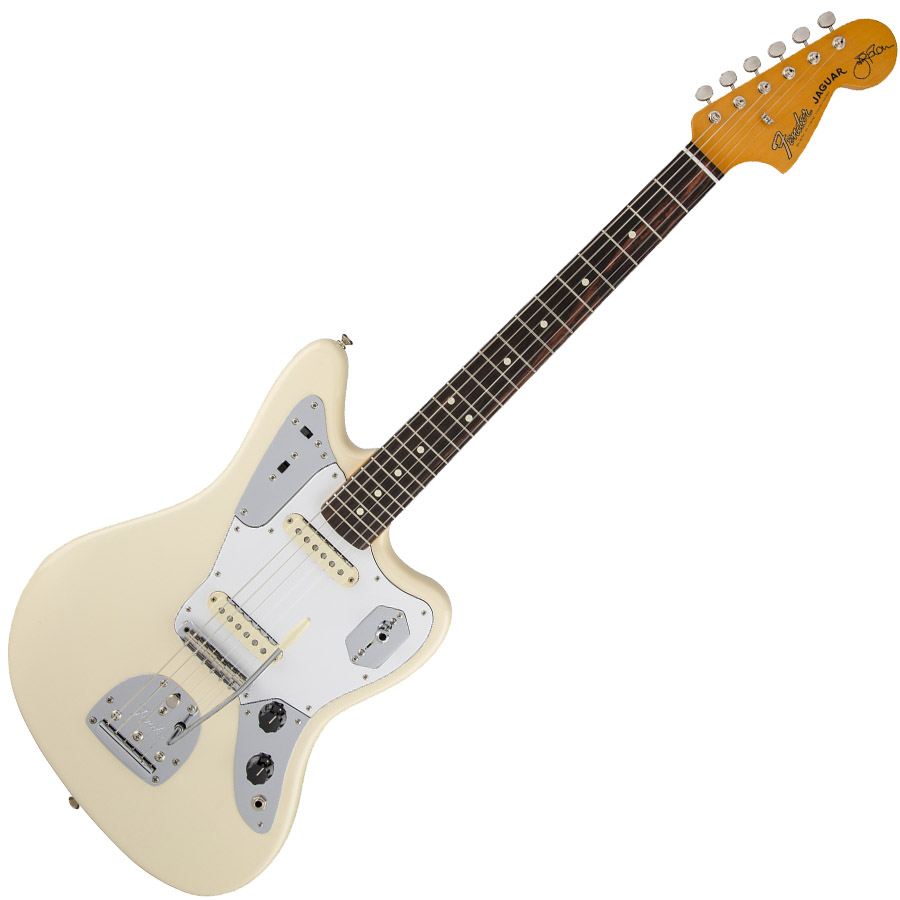 Fender Johnny Marr Jaguar Olympic White Rosewood Fingerboard - Music ...